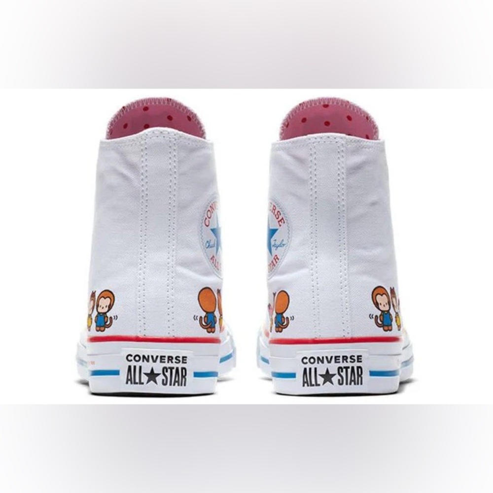Converse Hello Kitty x Chuck Taylor All Star Canvas High Top Classic White - Picture 12 of 13